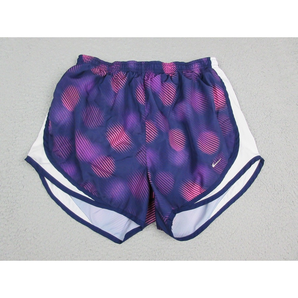 Nike Shorts Womens Medium Purple Logo Lightweight Running Ladies 27x12